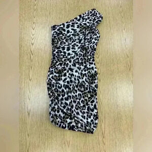 Guess Animal Print one arm Party dress Size Small